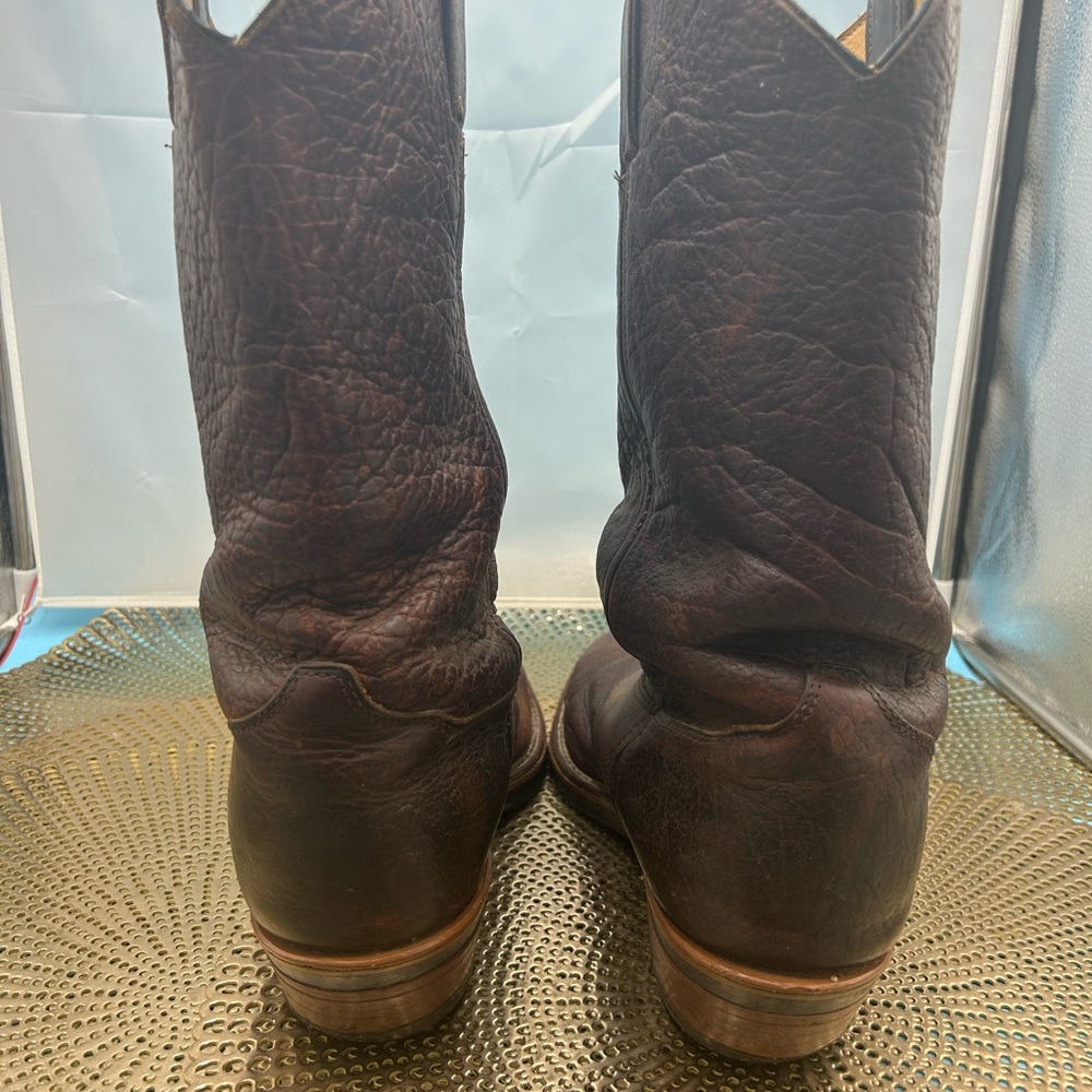 Chippewa men 12 rare handmade bison leather boots - Picture 5 of 12